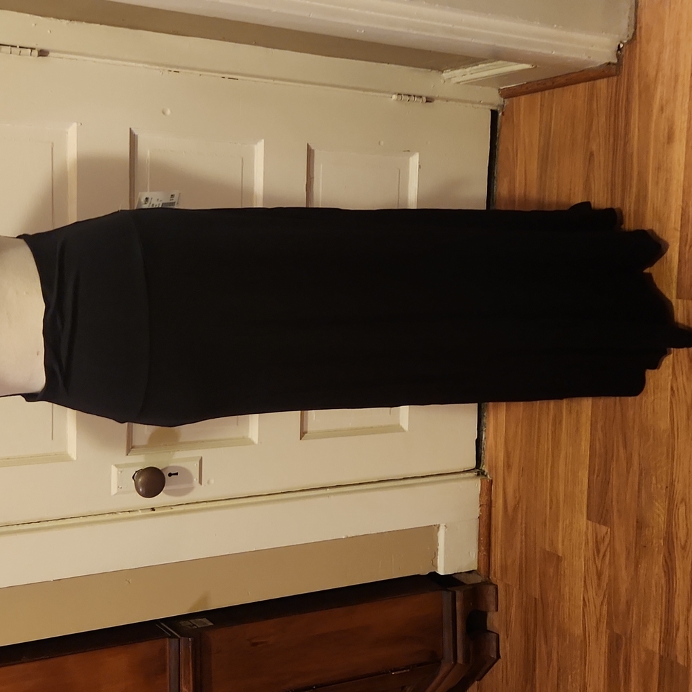 Womens Large Black Maxi Skirt